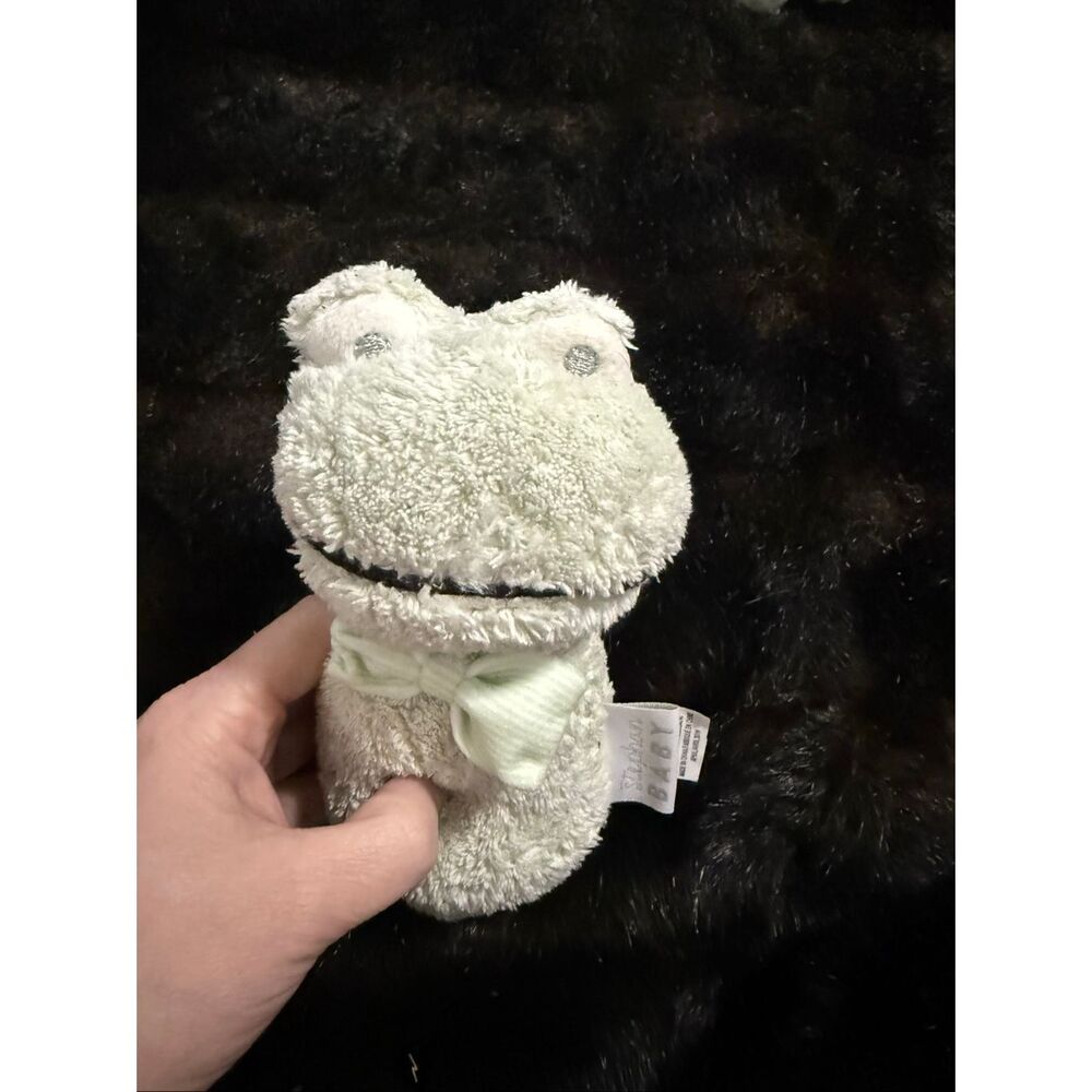 Stephan Baby Plush Rattle Frog light mint green‎ stuffed animal